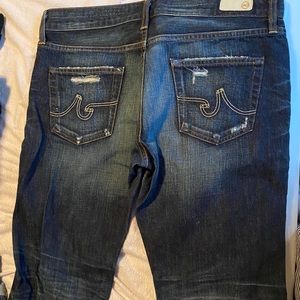 NWOT AG Boyfriend denim crop jeans